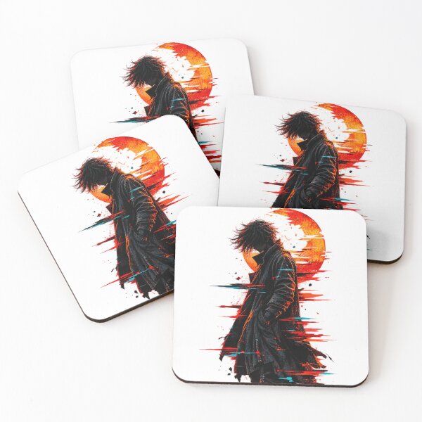 Item preview, Red Glitch Shadow Silhouette Art designed and sold by ModernPrints Lab.