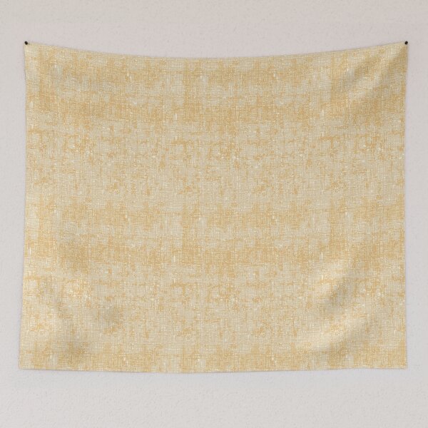Item preview, Retro Ocher Linen Texture Minimalist Mid Mod designed and sold by Pattique.