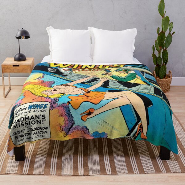 Item preview, Vintage Comic Book Style Airplane Rescue Adventure Wall Art for Comic Collectors designed and sold by RickE.