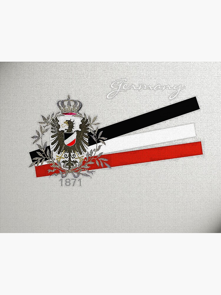 German Empire Eagle 1871 with Flag Colors by edsimoneit