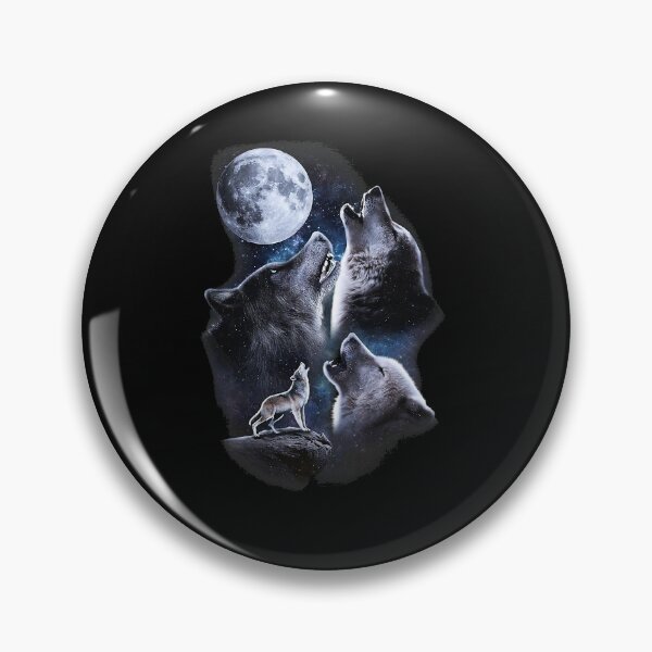 Item preview, Howling Wolves Under Full Moon Starry Night designed and sold by khdmalakarak.