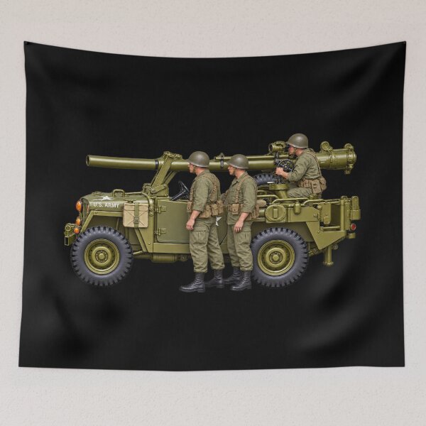 Item preview, 106-mm Recoilless Rifle M40 with Prepare to Fire -  3D - Transparent designed and sold by Military Insignia Products.
