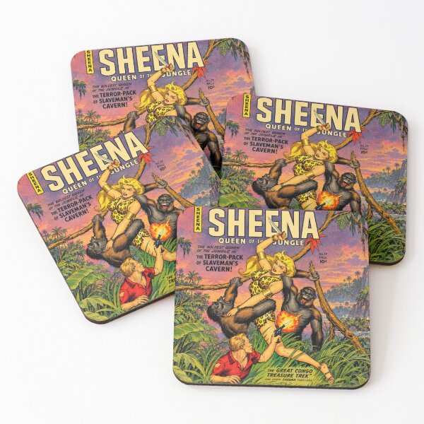 Item preview, Sheena Queen of the Jungle Wall Art, Vintage Jungle Comic Book Cover, Retro Adventure Print designed and sold by RickE.