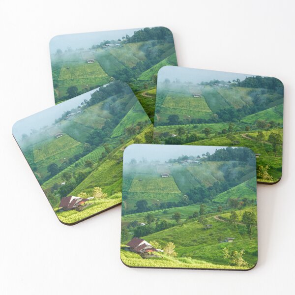 Item preview, Spiral Rice Terraces and Misty Hill Village — Pa Pong Piang, Chiang Mai Thailand designed and sold by Jomsunshine.