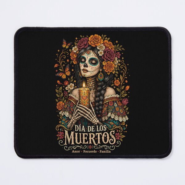 Item preview, Dia De Los Muertos La Catrina Floral Sugar Skull designed and sold by khdmalakarak.