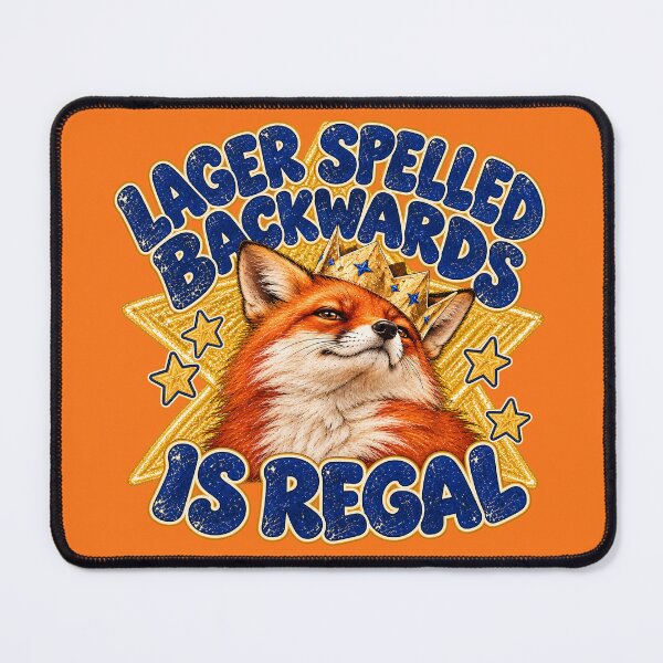 Item preview, Lager Spelled Backwards Is Regal Fox designed and sold by Furflix.