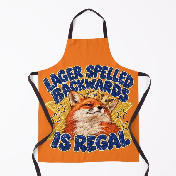 Item preview, Lager Spelled Backwards Is Regal Fox designed and sold by Furflix.