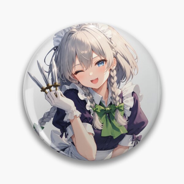 Item preview, Sakuya Izayoi Touhou Project Anime Maid Fanart designed and sold by iloveanimechibi.