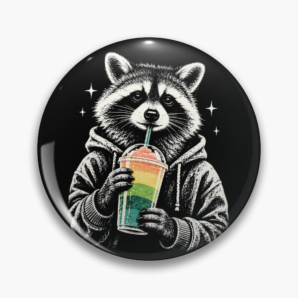 Item preview, Cute Pride Trash Panda Rainbow Slushie Graphic designed and sold by MagicTheDog.
