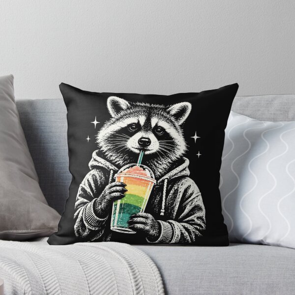 Item preview, Cute Pride Trash Panda Rainbow Slushie Graphic designed and sold by MagicTheDog.