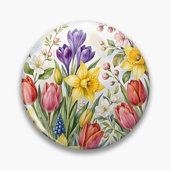 Item preview, Spring Botanical Garden Floral Pattern designed and sold by Sybille-Yates.