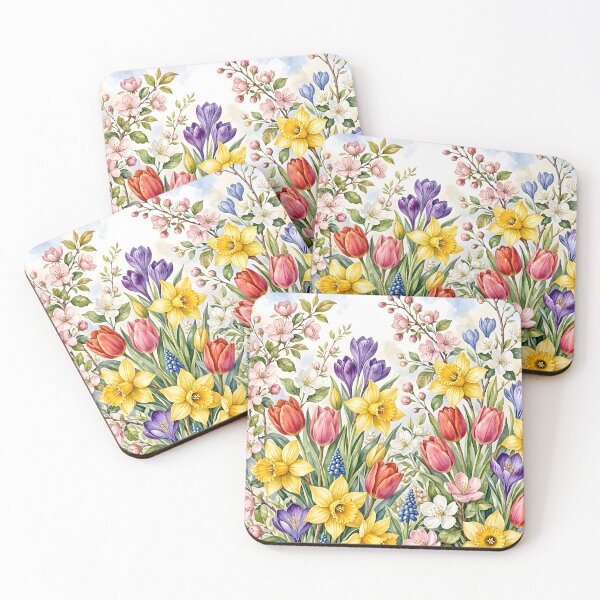 Item preview, Spring Botanical Garden Floral Pattern designed and sold by Sybille-Yates.