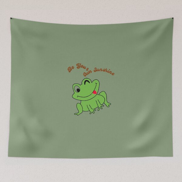 Item preview, Be Your Own Sunshine Cute Cartoon Winking Frog Art designed and sold by rnscreationsin.