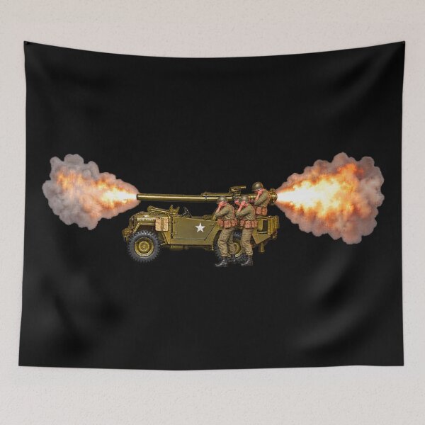 Item preview, 106-mm Recoilless Rifle M40 - Firing - 3D - Transparent designed and sold by Military Insignia Products.