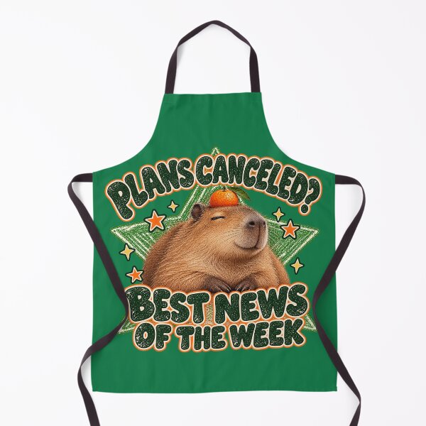 Item preview, Plans Canceled Best News Capybara designed and sold by Furflix.