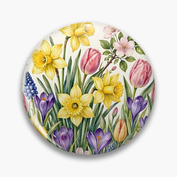 Item preview, Spring Botanical Garden Floral Pattern designed and sold by Sybille-Yates.