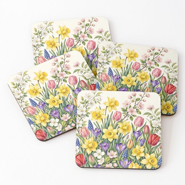 Item preview, Spring Botanical Garden Floral Pattern designed and sold by Sybille-Yates.