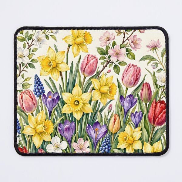 Item preview, Spring Botanical Garden Floral Pattern designed and sold by Sybille-Yates.