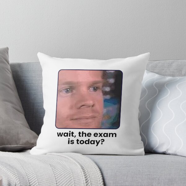 Item preview, Blink Blink Wait the Exam Is Today | Funny Student Reaction Meme Sticker designed and sold by UniMemes.