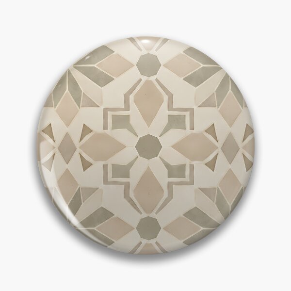 Item preview, Sage Green Geometric Star Tile Pattern designed and sold by Apex Designs.