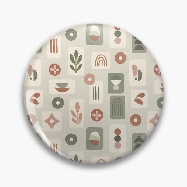 Item preview, Sage Botanical Geometric Tile Pattern designed and sold by Apex Designs.