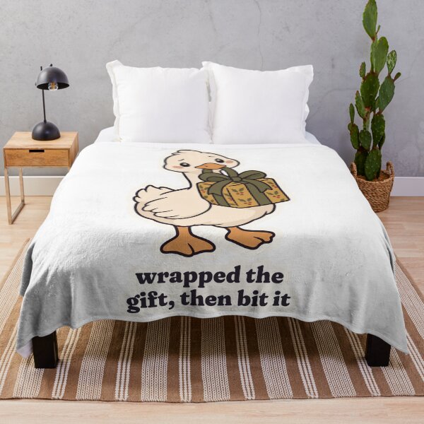 Item preview, Silly Goose Christmas Wrapped the Gift Then Bit It designed and sold by OuqCreations.