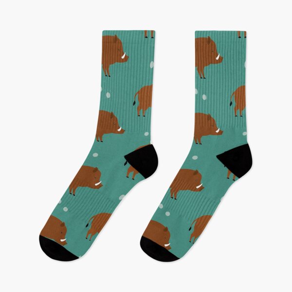 Item preview, Wild boars on blue designed and sold by reneesillus.