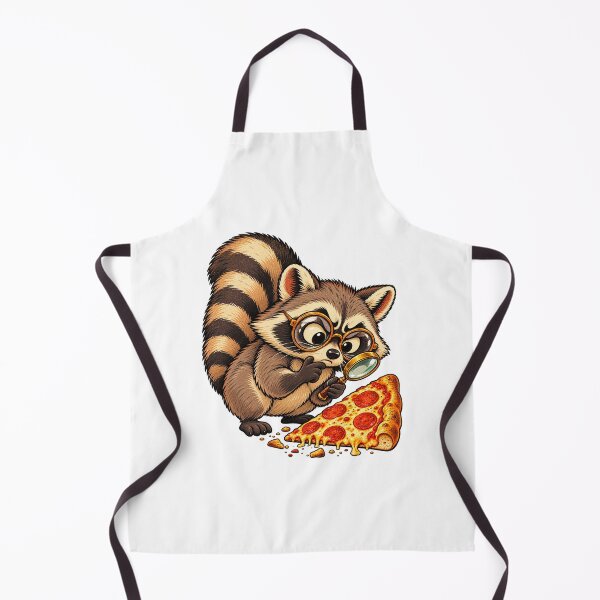 Item preview, Funny Raccoon Pizza Detective Illustration designed and sold by Apex Designs.