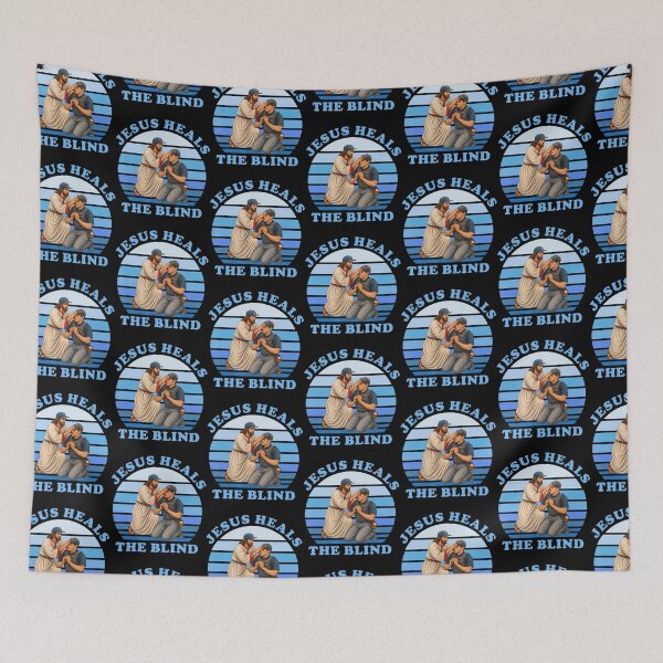 Item preview, Jesus Heals The Blind Baseball designed and sold by OddityVault.