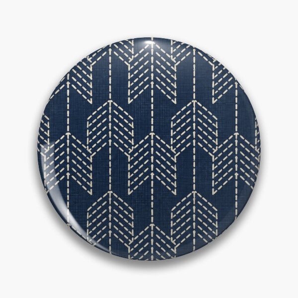 Item preview, Indigo Arrow Feather Stitch Pattern designed and sold by Apex Designs.