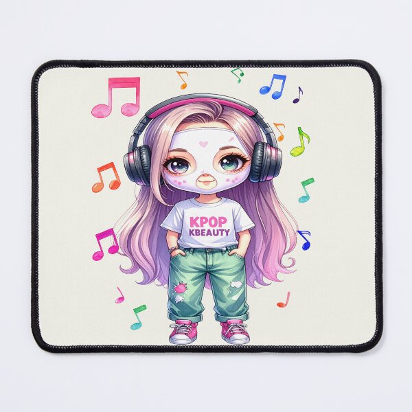 Item preview, Korean Beauty & K-Pop chibi girl fan designed and sold by LiskoDesign.