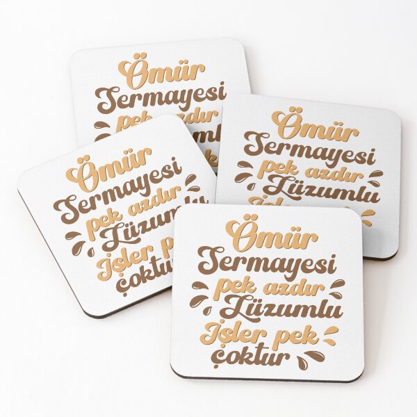 Item preview, Omur Sermayesi Retro Turkish Quote Poster designed and sold by aymiracraft.