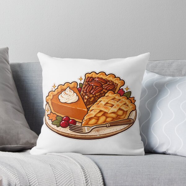 Item preview, Thanksgiving Pumpkin Pecan and Apple Pie Illustration designed and sold by Apex Designs.