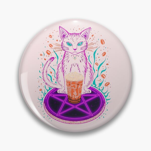 Item preview, Witchy Black Cat Neon Pentagram designed and sold by Swizzy2vore.