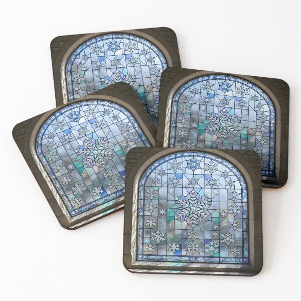 Item preview, Stained Glass Snowflake Pattern Mosaic designed and sold by Sybille-Yates.