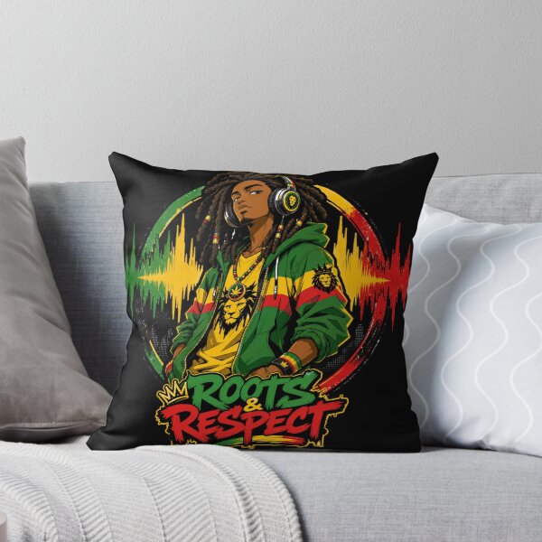 Item preview, Roots and Respect Reggae T-Shirt  designed and sold by SavvyEarth.