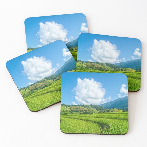 Item preview, Big Cloud Over the Rice Field — Blue Sky Summer Day, Chiang Mai Thailand designed and sold by Jomsunshine.