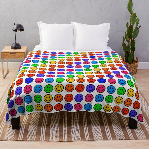 Item preview, Vibrant Colorful Smiley Face Pattern designed and sold by Retro-Siren.
