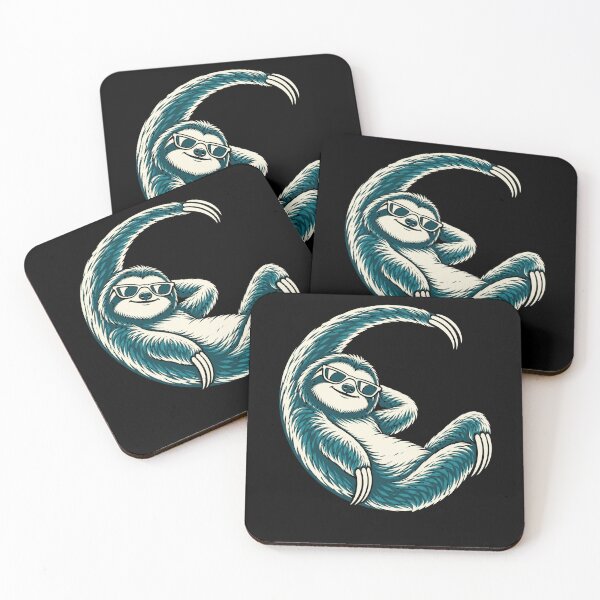 Item preview, Cool Sloth Sunglasses Relaxing Animal designed and sold by FolkGraphics.
