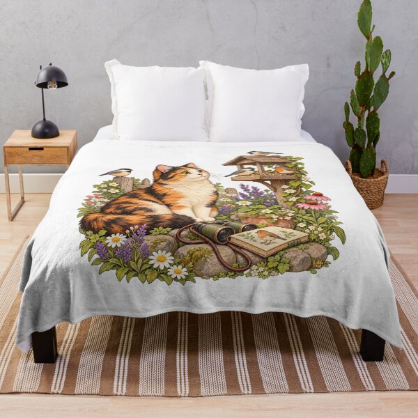 Item preview, Calico Cat Backyard Birdwatcher designed and sold by Apex Designs.