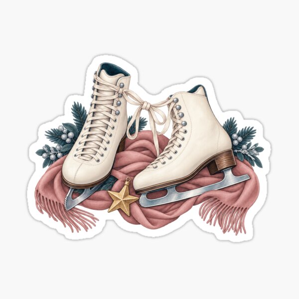 Item preview, Figure Skates for a Starry Winter Evening designed and sold by Nooklune Studio.