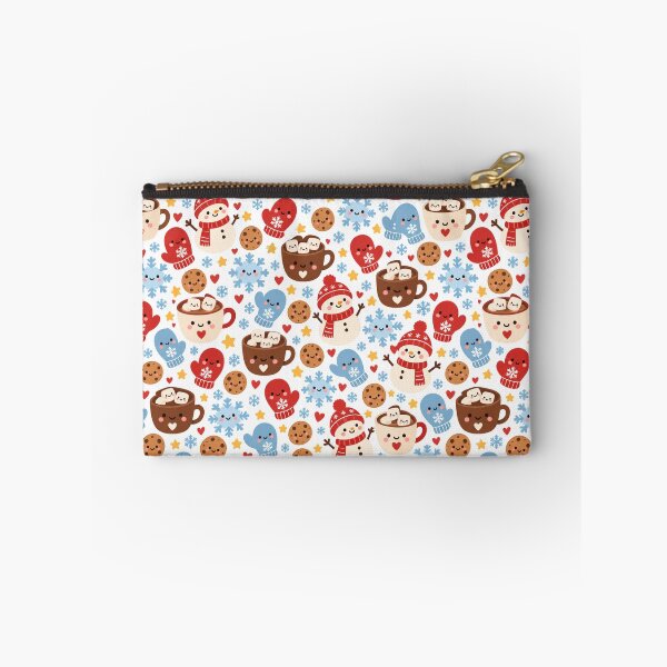 Item preview, Kawaii Hot Cocoa Winter Cute Seamless Pattern Print designed and sold by Inkworksbyshery.