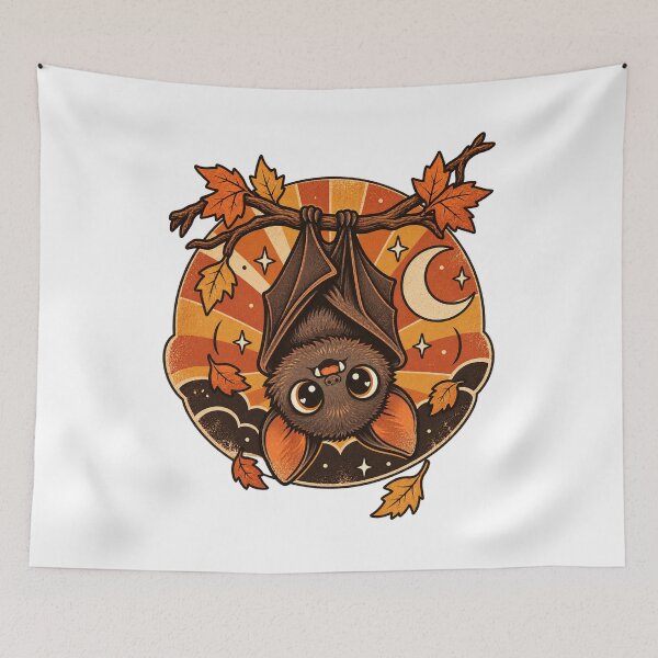 Item preview, Cute Autumn Bat with Moon and Stars designed and sold by Apex Designs.