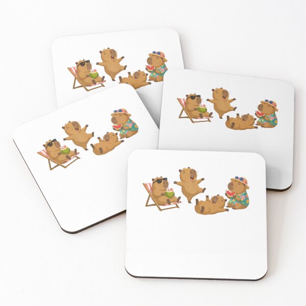 Item preview,  Cute Capybara Tropical Spa Flower Art designed and sold by Amazing Design Store.