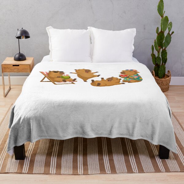 Item preview, Cute Capybara Tropical Spa Flower Art designed and sold by Amazing Design Store.