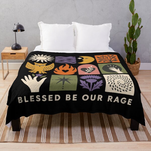 Item preview, Blessed Be Our Rage, Half Hope Half Rage, Feminist Female Rage Quote, Women Empowerment, Bold Activist Statement designed and sold by Quiajia.