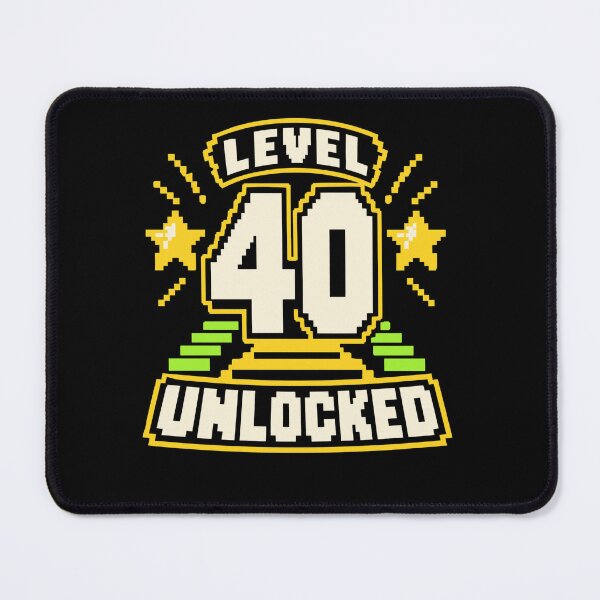 Item preview, Level 40 Unlocked 40th Birthday Gamer Celebration designed and sold by FolkGraphics.