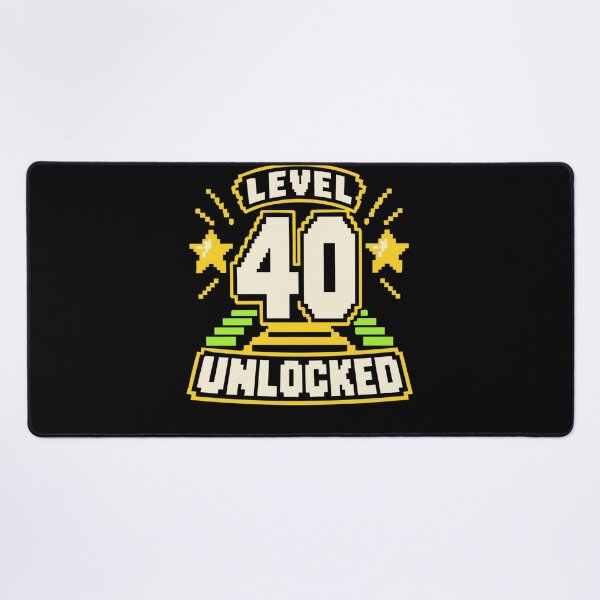 Item preview, Level 40 Unlocked 40th Birthday Gamer Celebration designed and sold by FolkGraphics.