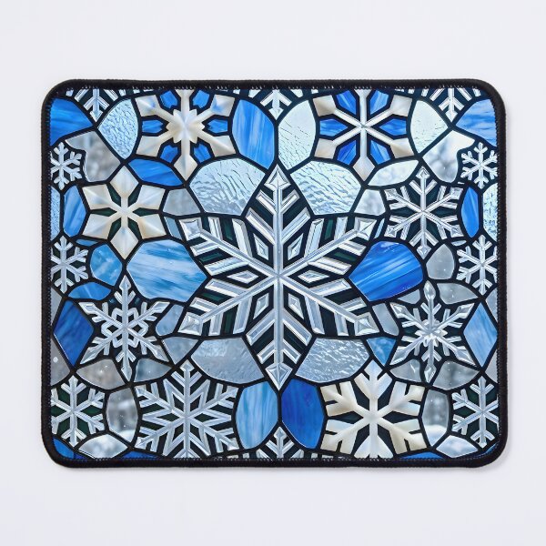 Item preview, Stained Glass Snowflake Pattern Mosaic designed and sold by Sybille-Yates.