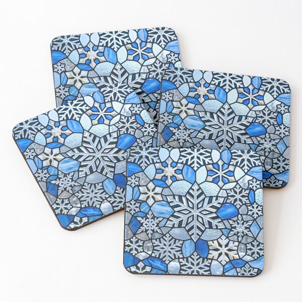 Item preview, Stained Glass Snowflake Pattern Mosaic designed and sold by Sybille-Yates.
